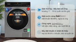 tinh nang May giat Panasonic NA V105FC1LV 10.5kg long ngang