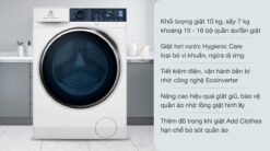 tinh nang May giat say Electrolux EWW1024P5WB giat 10Kg say 7Kg long ngang inverter