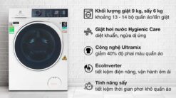 tinh nang May giat say Electrolux EWW9024P5WB giat 9Kg say 6Kg long ngang inverter