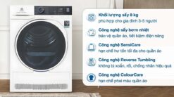 tinh nang May say quan ao Electrolux EDH804H5WB 8Kg