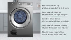 tinh nang May say quan ao Electrolux EDS854N3SB 8.5Kg