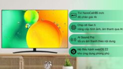 tinh nang Tivi LG 65NANO76SQA 65 inch 4K NanoCell Smart