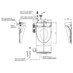 Bản vẽ kỹ thuật Nắp bồn cầu thông minh TOTO TCF23710AAA (W18) WASHLET C2