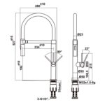Vòi rửa bát HAFELE HT24-SH1F527 570.85.051 rút dây nóng lạnh - Ảnh 2