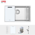 Chậu rửa bát inox KONOX TARI 7648SR 1 hố - Ảnh 3