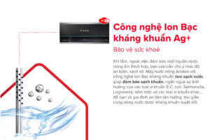 Công nghệ iOn bạc Ag+ kháng khuẩn của Bình nóng lạnh Ariston