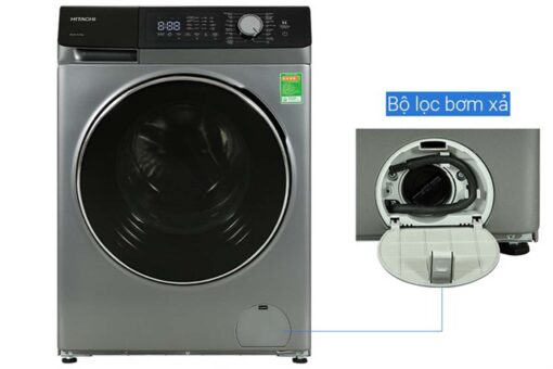 May giat Hitachi BD 1054HVOS 10.5Kg long ngang inverter 6