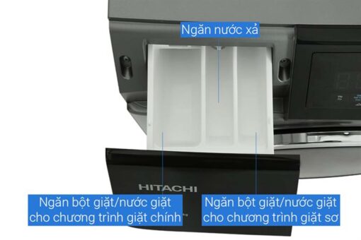 May giat say Hitachi BD D852HVOS giat 8.5Kg say 5Kg long ngang inverter 6