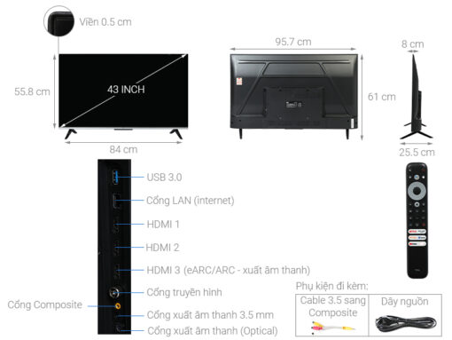 Tivi TCL 43P737 43 inch 4K Google16