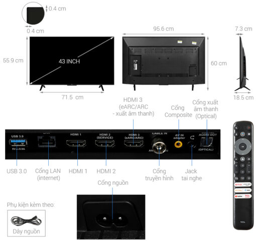 Tivi TCL 43P79B 43 inch 4K Google15