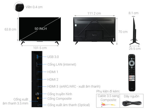 Tivi TCL 50P737 50 inch 4K Google12