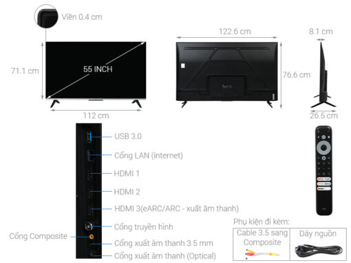 Tivi TCL 55P737 55 inch 4K Google16