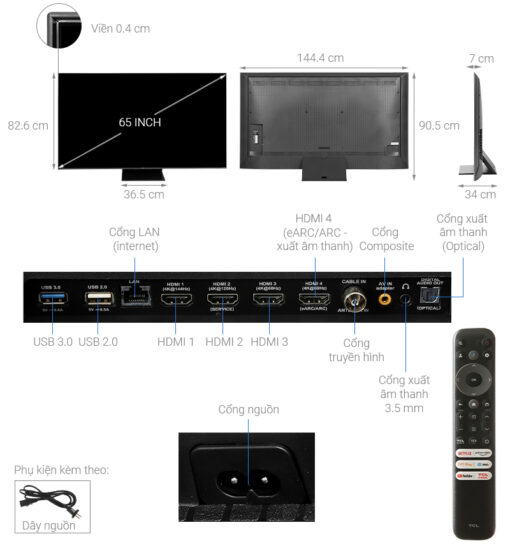 Tivi TCL 65C755 65 inch 4K QD Mini LED Google16