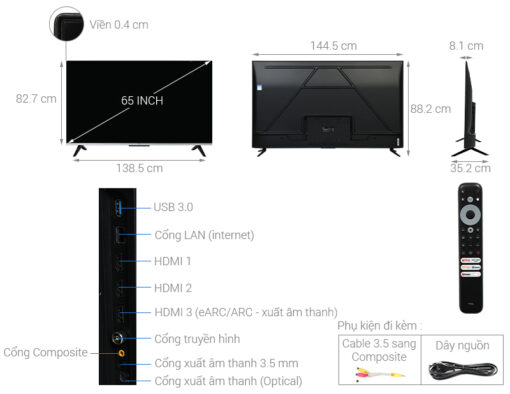 Tivi TCL 65P737 65 inch 4K Google16