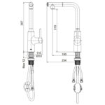 Vòi rửa bát INAX SFV-907SX nóng lạnh rút dây - Ảnh 2