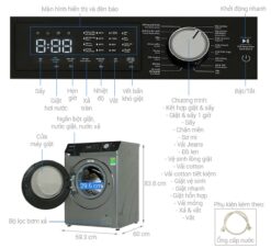 thong so ky thuat Hitachi BD D852HVOS giat 8.5Kg say 5Kg long ngang inverter