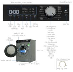 thong so ky thuat May giat Hitachi BD 1054HVOS 10.5Kg long ngang inverter 8