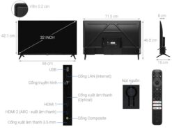 thong so ky thuat Tivi TCL 32S5400 32 inch Full HD LED Google