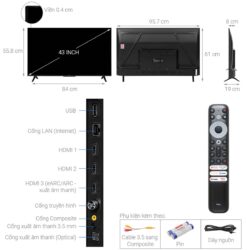 thong so ky thuat Tivi TCL 43P635 43 inch 4K LED Google