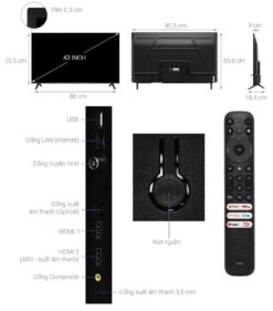 thong so ky thuat Tivi TCL 43S5400A 43 inch Ful HD LED Android