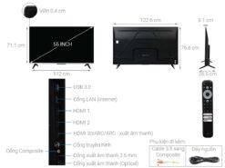 thong so ky thuat Tivi TCL 55P737 55 inch 4K LED Google
