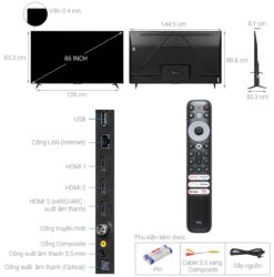thong so ky thuat Tivi TCL 65P635 65 inch 4K LED Google