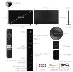 thong so ky thuat Tivi TCL 98C755 98 inch 4K QLED Mini LED Google