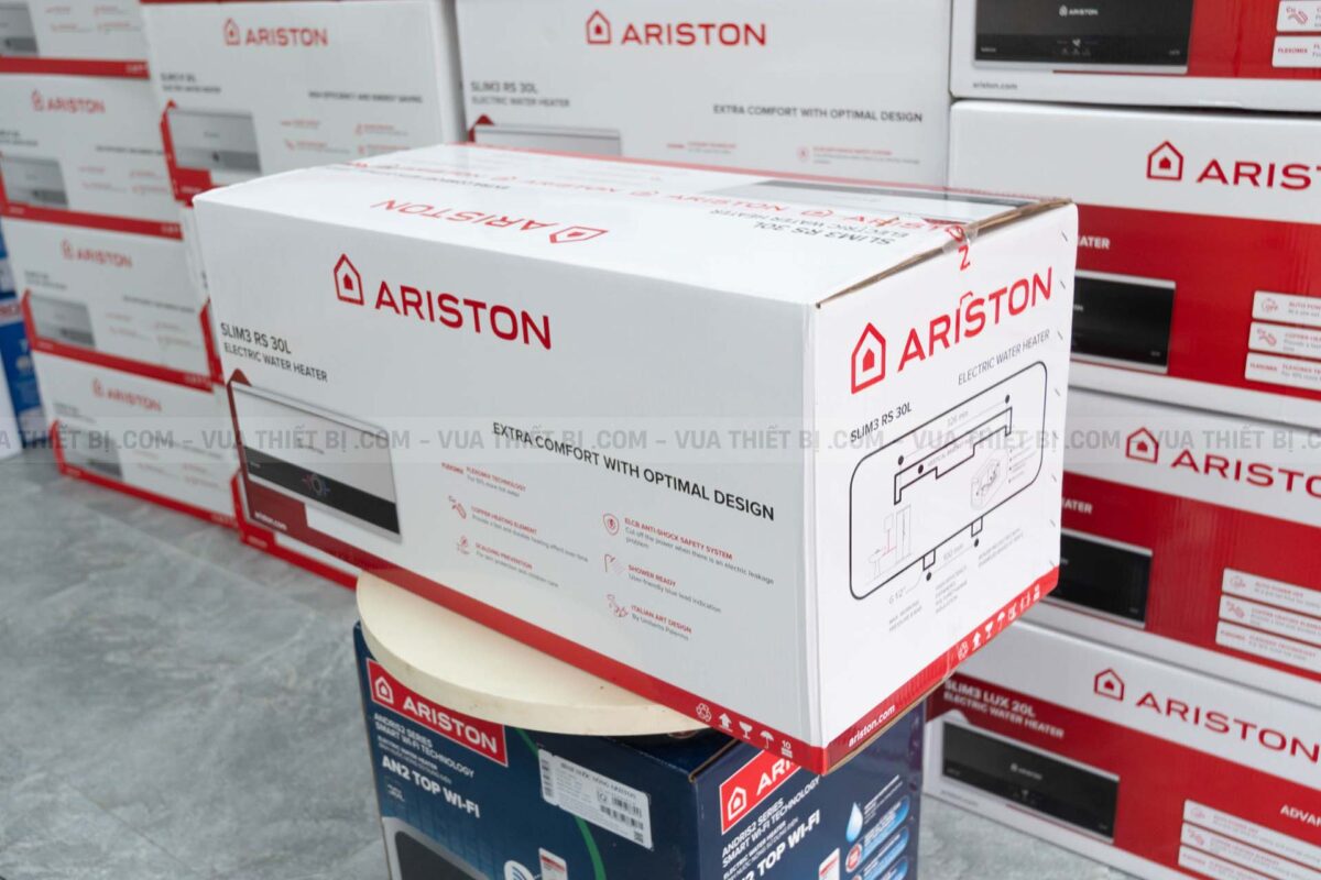 Bình nóng lạnh ARISTON SLIM3 20 RS 20L AG+ lít (SL3) ngang gián tiếp 2.5FE 2500W - Ảnh 7