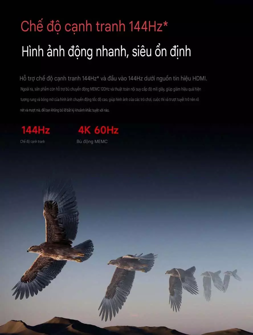 5 Tan so quet 144Hz Hinh anh chuyen dong muot ma tivi xiaomi redmi max 85 90 100 inch 2025