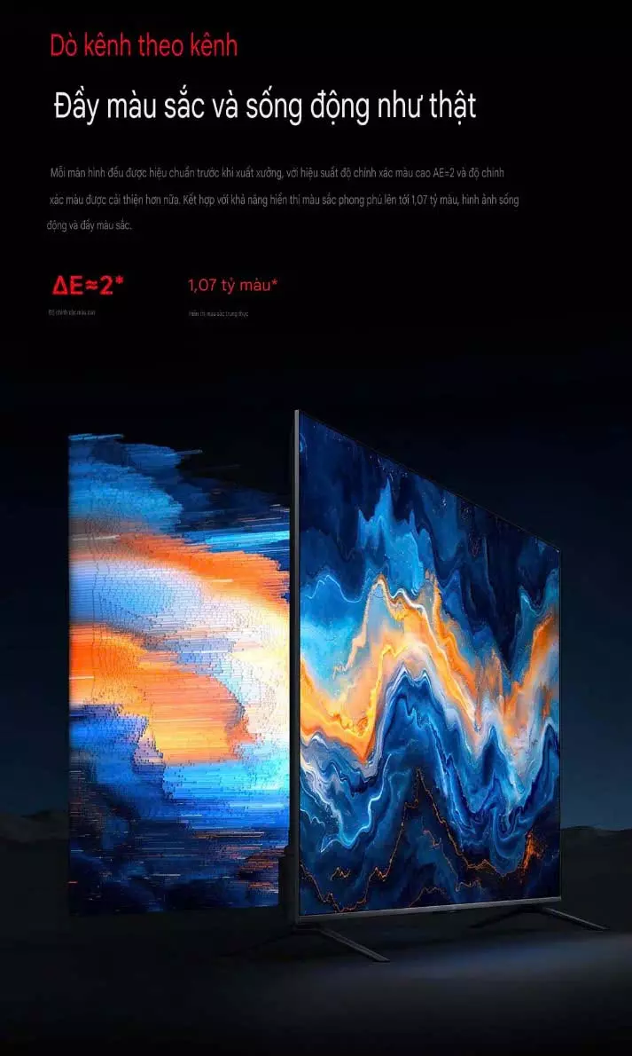 8 Mau sac song dong va chinh xac tivi xiaomi redmi max 85 90 100 inch 2025