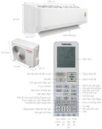 Bản vẽ kỹ thuật Điều Hòa Toshiba RAS-18J2KVG-V RAS-13J2AVG-V 18000btu 2 Chiều Inverter