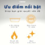 Chậu lavabo bán âm CAESAR LF5301 - Ảnh 5