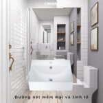 Chậu lavabo bán âm CAESAR LF5301 - Ảnh 6