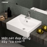 Chậu lavabo bán âm CAESAR LF5301 - Ảnh 8