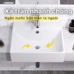 Chậu lavabo bán âm CAESAR LF5301 - Ảnh 11