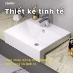 Chậu lavabo bán âm CAESAR LF5301 - Ảnh 12