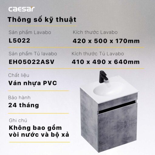 Tu lavabo CAESAR L5022 EH05022ASV12