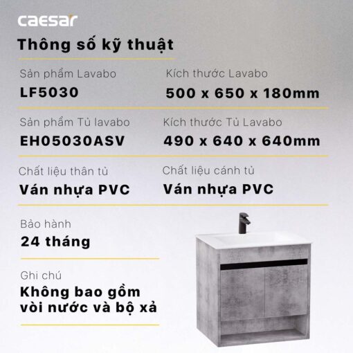 Tu lavabo CAESAR LF5030 EH05030ASV12