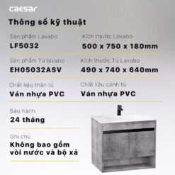 Tu lavabo CAESAR LF5032 EH05032ASV12