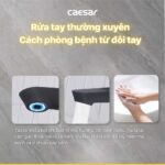 Vòi lavabo CAESAR B061CBU cổ cao nước lạnh - Ảnh 6