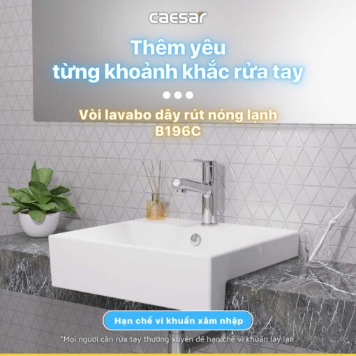 Voi lavabo CAESAR B196C day rut nong lanh02