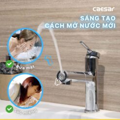 Voi lavabo CAESAR B196C day rut nong lanh07