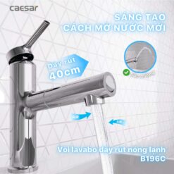 Voi lavabo CAESAR B196C day rut nong lanh15