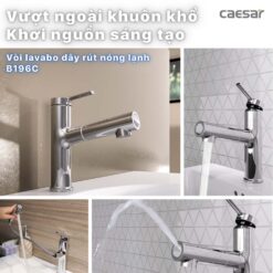 Voi lavabo CAESAR B196C day rut nong lanh17