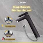 Vòi lavabo CAESAR B571CBU cổ cao nóng lạnh - Ảnh 7
