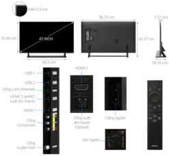 thong so ky thuat Tivi Samsung QA43Q60BAKXXV 43 Inch 4K QLED Smart