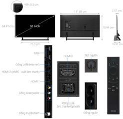 thong so ky thuat Tivi Samsung QA50Q60BAKXXV 50 Inch 4K QLED Smart