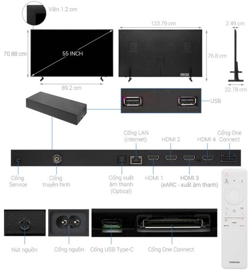 thong so ky thuat Tivi Samsung QA55LS03DAKXXV The Frame 55 Inch 4K QLED Smart