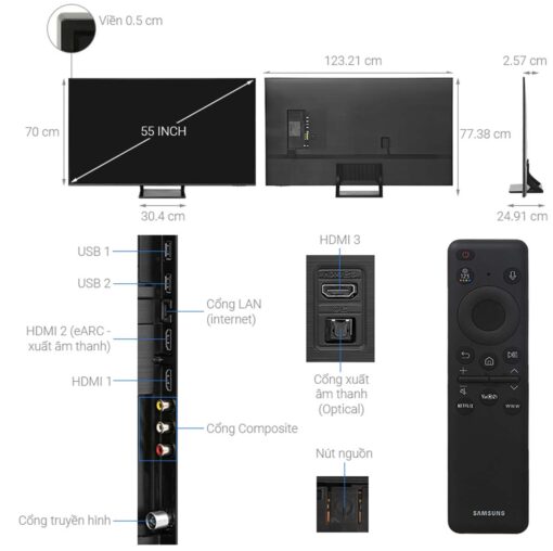 thong so ky thuat Tivi Samsung QA55Q60BAKXXV 55 Inch 4K QLED Smart