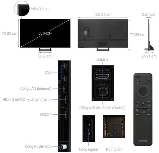 thong so ky thuat Tivi Samsung QA55Q65DAKXXV QLED 55 Inch 4K Smart
